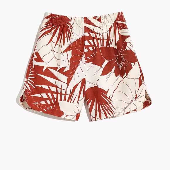 Madewell tropical pull on shorts, S NWOT - Picture 3 of 7